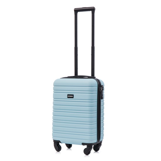 BlockTravel handbagage reiskoffer XS met wielen afneembaar 29 liter - inbouw TSA slot - lichtgewicht - licht blauw