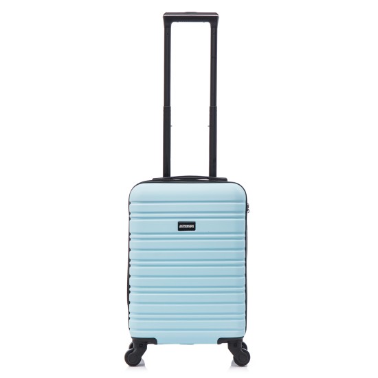 BlockTravel handbagage reiskoffer XS met wielen afneembaar 29 liter - inbouw TSA slot - lichtgewicht - licht blauw