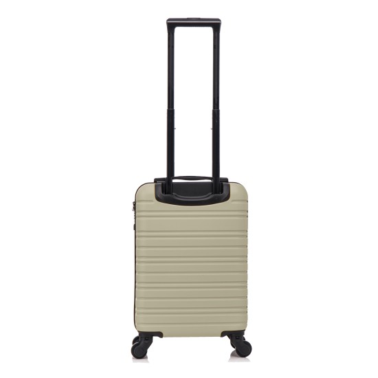 BlockTravel handbagage reiskoffer XS met wielen afneembaar 29 liter - inbouw TSA slot - lichtgewicht - licht groen