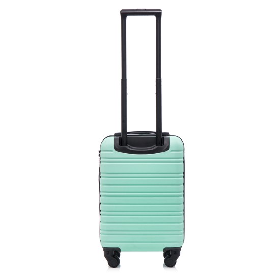 BlockTravel handbagage reiskoffer XS met wielen afneembaar 29 liter - inbouw TSA slot - lichtgewicht - mint groen