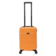 BlockTravel handbagage reiskoffer XS met wielen afneembaar 29 liter - inbouw TSA slot - lichtgewicht - oranje