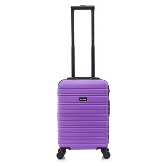 BlockTravel handbagage reiskoffer XS met wielen afneembaar 29 liter - inbouw TSA slot - lichtgewicht - paars