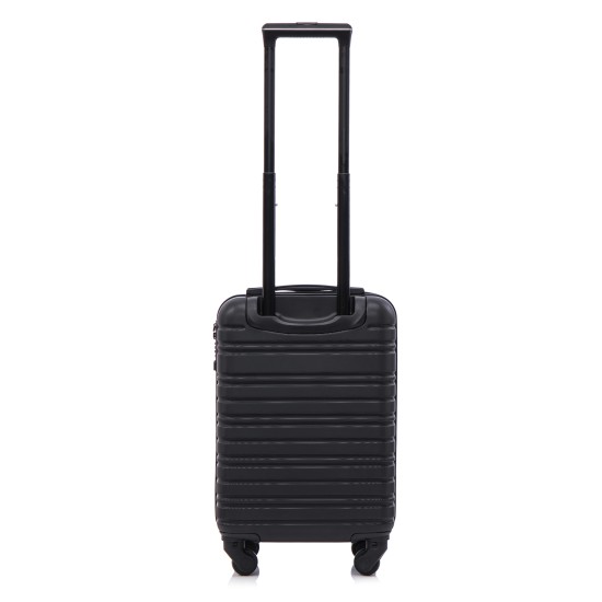 BlockTravel handbagage reiskoffer XS met wielen afneembaar 29 liter - inbouw TSA slot - lichtgewicht - zwart