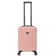 BlockTravel handbagage reiskoffer XS met wielen afneembaar 29 liter - inbouw TSA slot - lichtgewicht - rose goud