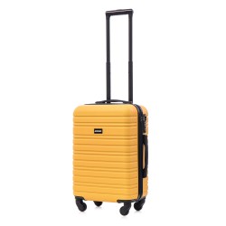 BlockTravel handbagage reiskoffer S met wielen afneembaar 39 liter - inbouw TSA slot - lichtgewicht - geel BlockTravel handbagage reiskoffer S met wielen afneembaar 39 liter - inbouw TSA slot - lichtgewicht - geel