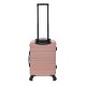 BlockTravel handbagage reiskoffer S met wielen afneembaar 39 liter - inbouw TSA slot - lichtgewicht - rose goud