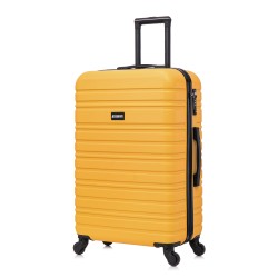 BlockTravel reiskoffer M met wielen afneembaar 74 liter - inbouw TSA slot - lichtgewicht - geel BlockTravel reiskoffer M met wielen afneembaar 74 liter - inbouw TSA slot - lichtgewicht - geel
