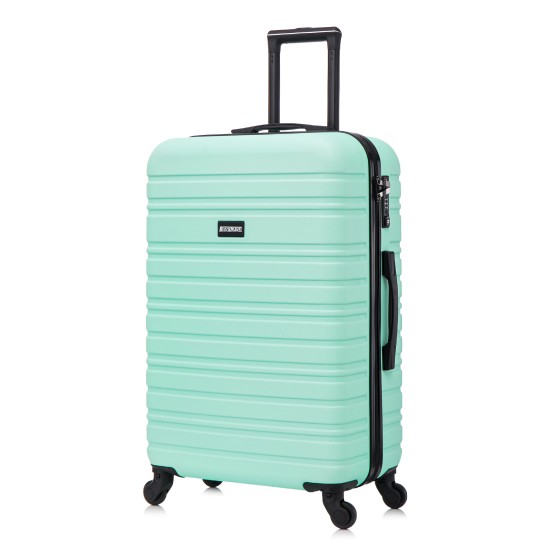 BlockTravel reiskoffer M met wielen afneembaar 74 liter - inbouw TSA slot - lichtgewicht - mint groen