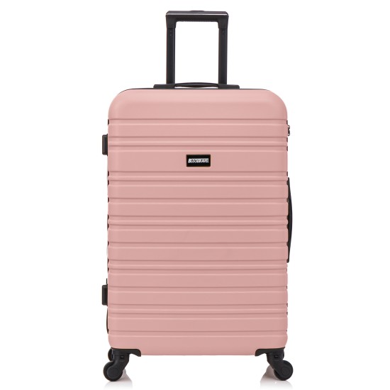 BlockTravel reiskoffer M met wielen afneembaar 74 liter - inbouw TSA slot - lichtgewicht - rose goud