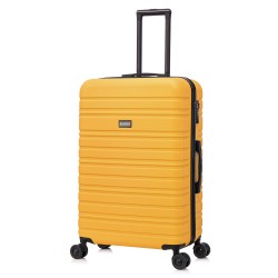 BlockTravel reiskoffer L met dubbele wielen 95 liter - inbouw TSA slot - lichtgewicht - geel BlockTravel reiskoffer L met dubbele wielen 95 liter - inbouw TSA slot - lichtgewicht - geel