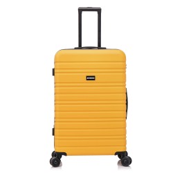 BlockTravel reiskoffer L met dubbele wielen 95 liter - inbouw TSA slot - lichtgewicht - geel BlockTravel reiskoffer L met dubbele wielen 95 liter - inbouw TSA slot - lichtgewicht - geel