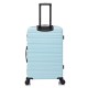 BlockTravel reiskoffer L met dubbele wielen 95 liter - inbouw TSA slot - lichtgewicht - licht blauw