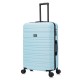 BlockTravel reiskoffer L met dubbele wielen 95 liter - inbouw TSA slot - lichtgewicht - licht blauw