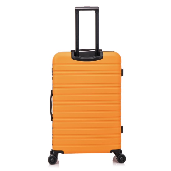 BlockTravel reiskoffer L met dubbele wielen 95 liter - inbouw TSA slot - lichtgewicht - oranje