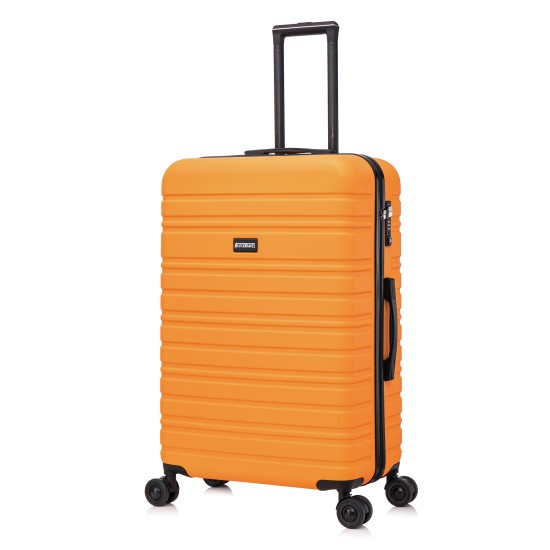 BlockTravel reiskoffer L met dubbele wielen 95 liter - inbouw TSA slot - lichtgewicht - oranje