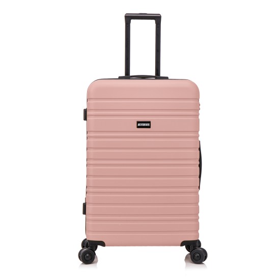 BlockTravel reiskoffer L met dubbele wielen 95 liter - inbouw TSA slot - lichtgewicht - rose goud