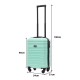 BlockTravel handbagage reiskoffer XS met wielen afneembaar 29 liter - inbouw TSA slot - lichtgewicht - mint groen