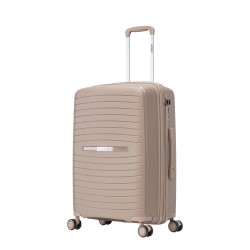 BlockTravel Palma PP reiskoffer met wielen M 63 tot 71 liter vergrootbaar met inbouw TSA cijferslot – champagne BlockTravel Palma PP reiskoffer met wielen M 63 tot 71 liter vergrootbaar met inbouw TSA cijferslot – champagne
