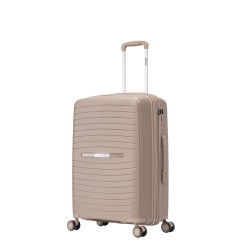 BlockTravel Palma PP reiskoffer met wielen S 38 tot 43 liter vergrootbaar met inbouw TSA cijferslot – champagne BlockTravel Palma PP reiskoffer met wielen S 38 tot 43 liter vergrootbaar met inbouw TSA cijferslot – champagne