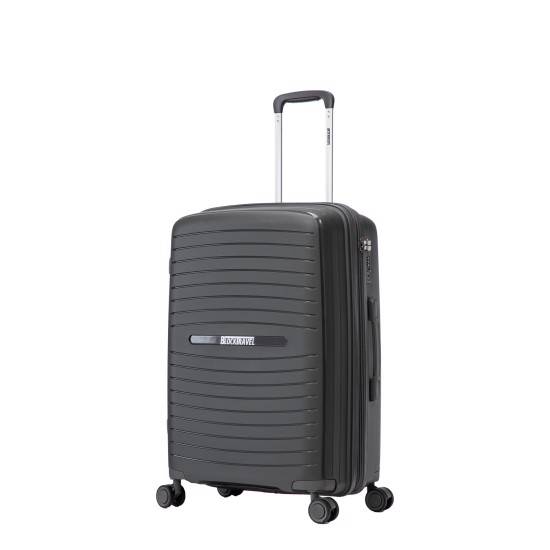 BlockTravel Palma PP reiskoffer met wielen S 38 tot 43 liter vergrootbaar met inbouw TSA cijferslot – grijs BlockTravel Palma PP reiskoffer met wielen S 38 tot 43 liter vergrootbaar met inbouw TSA cijferslot – grijs